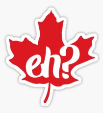 Canada, Eh? Maple Leaf Sticker