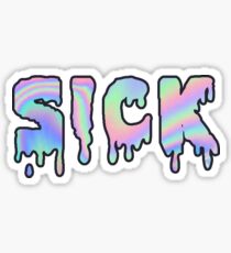 Holographic Sick Sticker