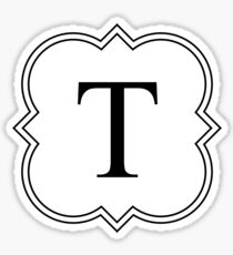 Fancy T Sticker
