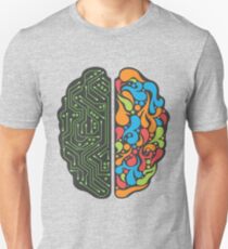 Left Brain - Right Brain Unisex T-Shirt