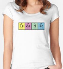 Science Teacher Chemical Elements Women's Fitted Scoop T-Shirt