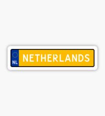 Netherlands Kenteken Sticker