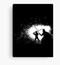 Luke vs Vader Duel Canvas Print