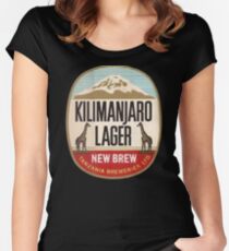 KILIMANJARO LAGER VINTAGE LOGO Women's Fitted Scoop T-Shirt