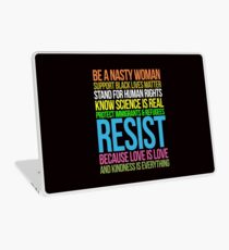 Be Nasty Resist Black Lives Love Is Love Anti Trump Laptop Skin