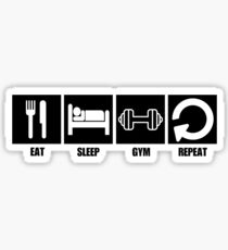 Pegatina Eat Sleep Gym Repeat