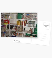 Hostel Food Shelves Postcards