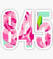 Lilly Inspired Area Code - 845 Sticker
