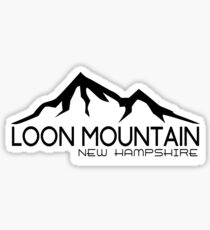 SKIING LOON MOUNTAIN NEW HAMPSHIRE MOUNTAINS SNOWBOARD SKI Sticker