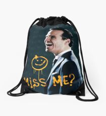 Miss me Drawstring Bag