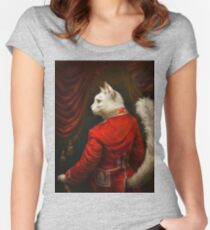 The Hermitage Court Chamber Herald Cat Edited version Women's Fitted Scoop T-Shirt