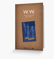 Breaking Bad - Bullet Points Greeting Card
