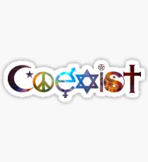 COEXIST Space 2 Sticker