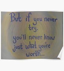 Coldplay Fix You Lyrics Poster