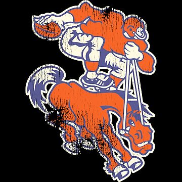 1962 Denver Broncos Artwork: Men's Retro Heather T-Shirt