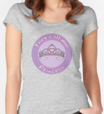 Camiseta entallada de cuello redondo Me llaman princesa - Sassy Girl