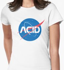 Acid vs Nasa Women's Fitted T-Shirt