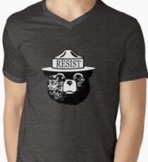 Smokey resist national park tee shirt Men's V-Neck T-Shirt