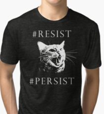 #Resist #Persist Pussy Cat Tri-blend T-Shirt