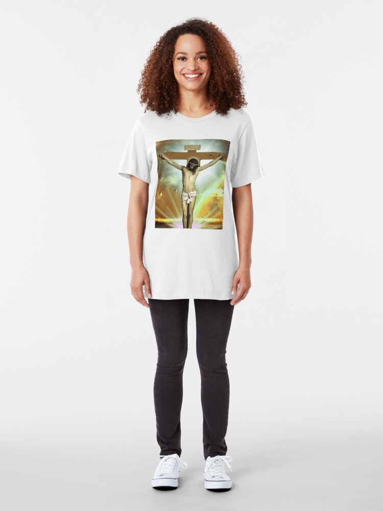 Alternate view of Skam - Isak, Even or Eskild Jesus T-Shirt Slim Fit T-Shirt