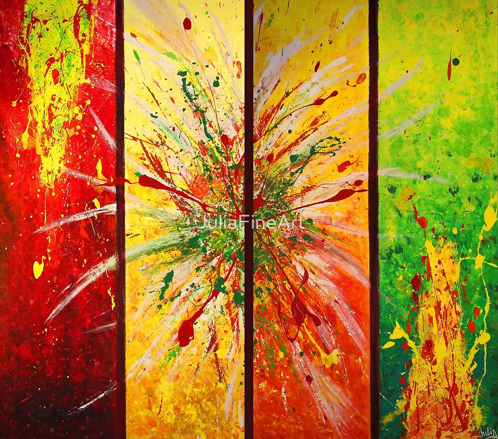 Contemporary Abstract Painting by JuliaFineArt
