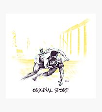 Original Sport Wrestling Art Fotodruck