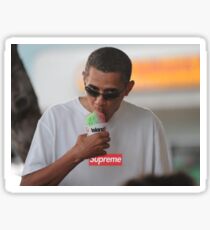 Obama wearing Supreme Tee Sticker