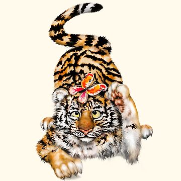Climbing Tiger Black and White temporary tattoo – Tattooed Now !