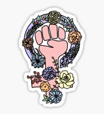 feminist flower symbol Sticker