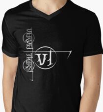 White Vervet Thirst Logo Men's V-Neck T-Shirt