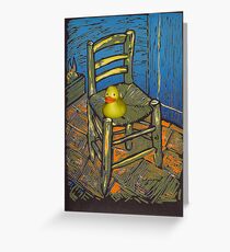 Rubber Duckie for van Gogh Greeting Card
