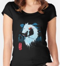Princess Mononoke Hime Women's Fitted Scoop T-Shirt