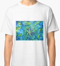 The Fallen One- Story Of A Flower Colorful Abstract Painting Classic T-Shirt