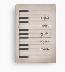 Fix You lyrics Canvas Print