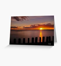 Sunset Schouwen. Greeting Card