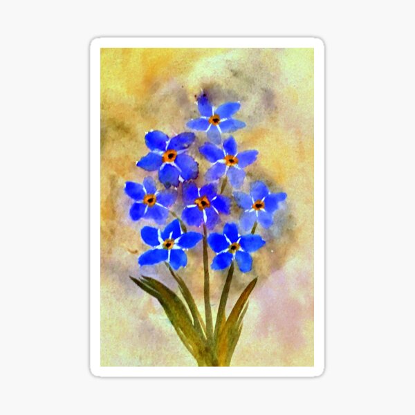 Forget Me Not Sticker