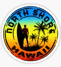 Surfing North Shore Hawaii Oahu Surf Surfboard Waves Surfer Sticker
