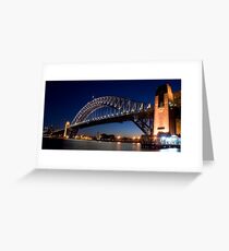 Bridge by Night Greeting Card