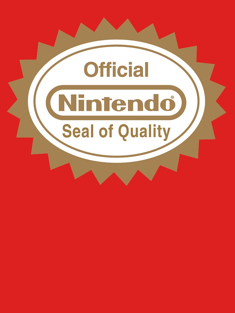 official nintendo seal of quality unisex t shirt by vulgaris1901
