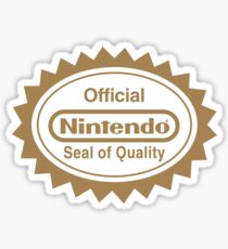 Pegatina SELLO OFICIAL NINTENDO DE CALIDAD