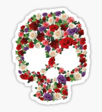 Flower Skull Sticker