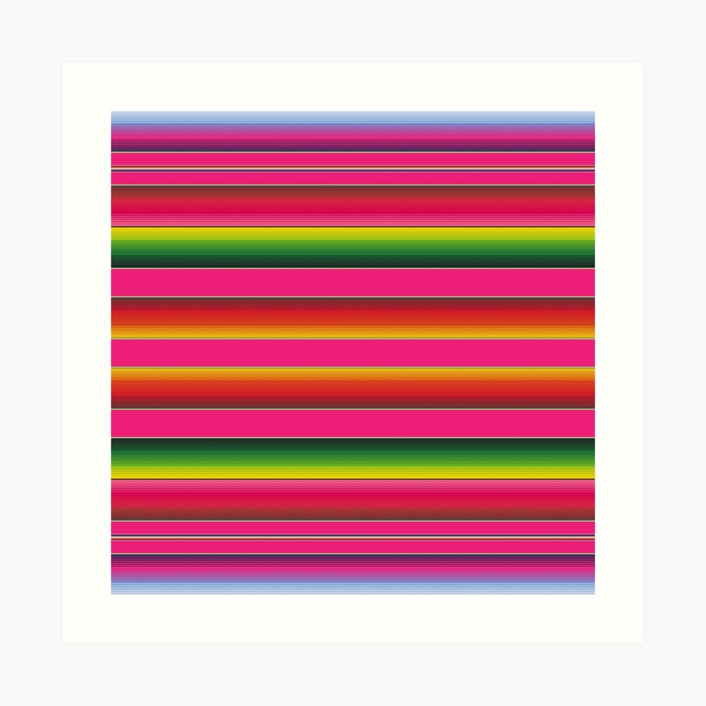 "Zarape in Pink" Art Print by RupertAndCo Redbubble