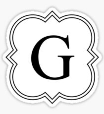 Fancy G Sticker