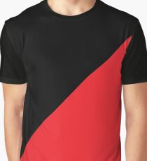 Camiseta gráfica Anarco-comunista negro y rojo