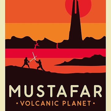 Artwork thumbnail, Mustafar: Volcanic Planet Poster by magrodanny
