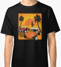 Two Manx Dune Buggies at Sunset with Surfer Classic T-Shirt