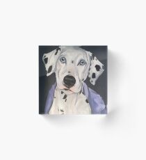Dalmation Art by Lee H Keller Acrylic Block