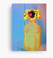 Bottled Sunflower Canvas Print