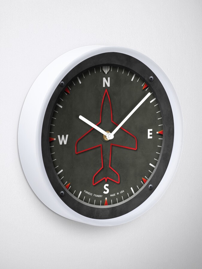 Alternate view of Heading Indicator Airplane Compass Clock Clock