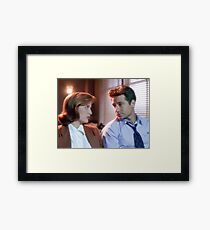 Mulder and Scully Framed Print